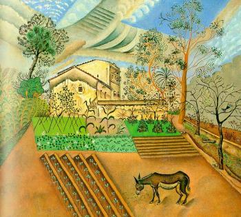 Joan Miro : Vegetable Garden with Donkey